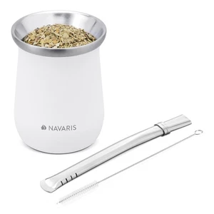 Yerba Mate Argentino Kit Completo Bombilla per Mate Kit con Tazza e Spazzola per - Foto 1 di 24