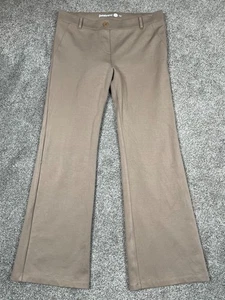 Betabrand Pants Womens Large Petite PL Brown Pull On Elastic Brown Flare Office - Picture 1 of 7
