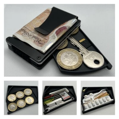 Hinged Coin/key Tray For Ridge Wallet And Clones /EDC/Pillbox/Stash/Gift/3 Sizes