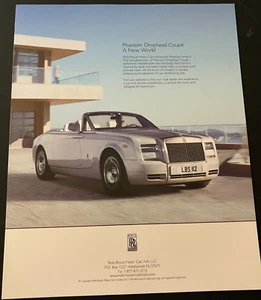2013 Rolls-Royce Phantom Drophead Coupe - Original Print Ad Wall Art - MINT - Picture 1 of 5
