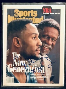 ALONZO MOURNING SIGNED SPORTS ILLUSTRATED NEWSSTAND (COVER PAGE ONLY), HEAT HOF! - Picture 1 of 2