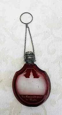 BOHEME STERLING SCENT SALTS BOTTLE FLACON A SEL DE PARFUM CRISTAL ARGENT MASSIF - Photo 1/4