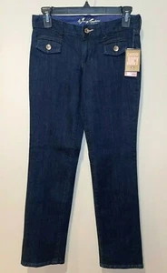 Pantalones de mezclilla para mujer Juicy Couture Cece azul pierna recta talla 14 nuevos con etiquetas - Imagen 1 de 5