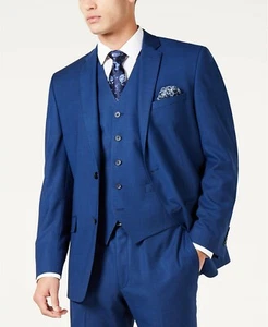 $300 Andrew Marc Men's Modern Fit Stretch Blue Sport Coat Jacket 40L - Picture 1 of 2