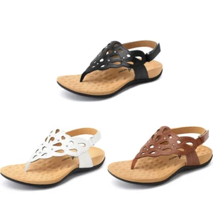 Athlefit Orthopedic Sandals for Women Summer Adjustable Orthotic Thong Sandals - Picture 1 of 19