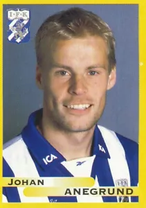 055 JOHAN ANEGRUND # ROOKIE SWEDEN IFK.GOTEBORG STICKER FOTBOLL ALLSVENSKAN 1999 - Imagen 1 de 2