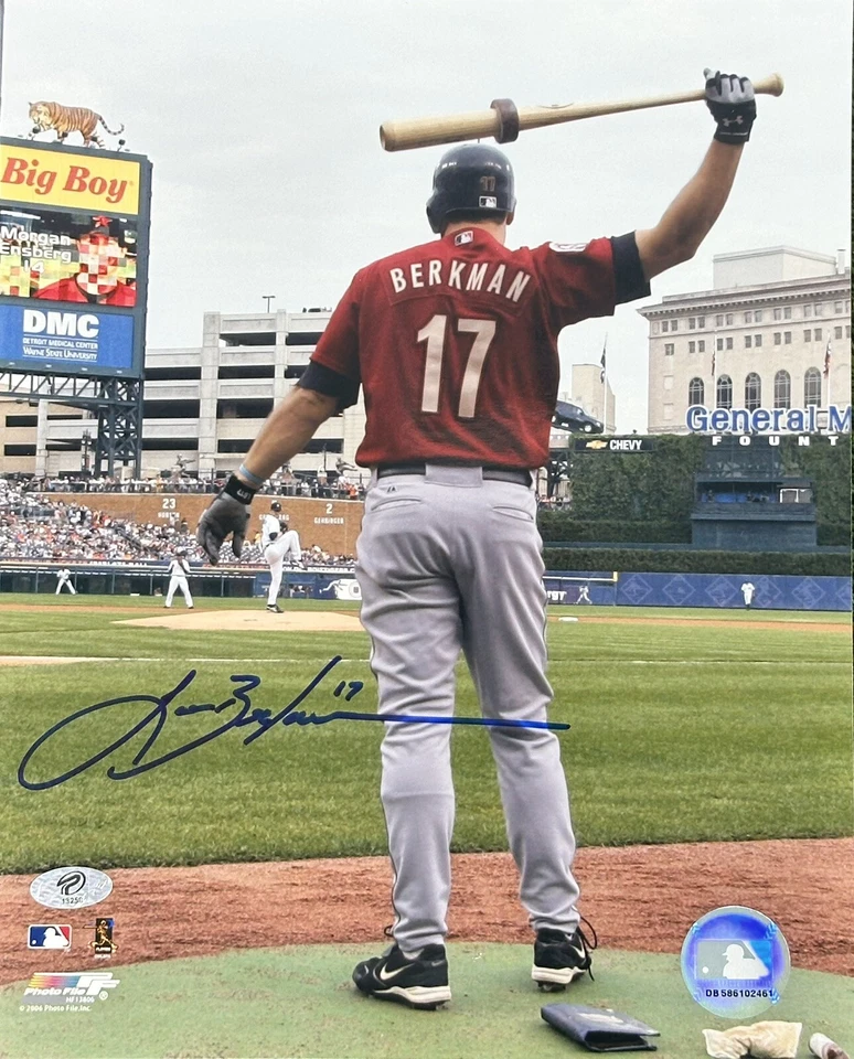 Бейсбольная фотография LANCE BERKMAN Houston Astros с автографом 8x10 - Изображение 1 из 1