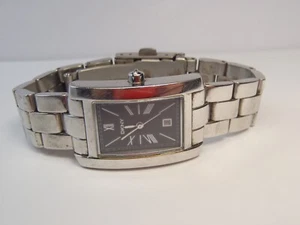 Estate DKNY 3 ATM All Stainless-Steel Watch NY-1026 Quartz Untested - Picture 1 of 19