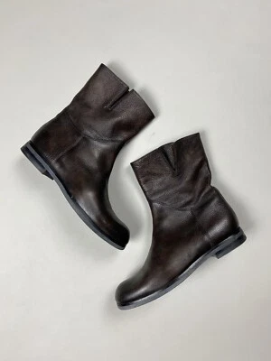 Santoni Mujer Cuero Chelsea Botas Zapatos Talla 37 Foto 1 de 4