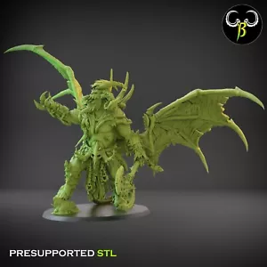 Ascended Dreadlord Demon | ClayBeast Creations RPG D&D 3D Printed Miniature - Bild 1 von 1