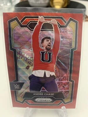 2024 WWE Panini Prizm Andre Chase Ruby Red Wave Prizm #148 - Image 1 of 2