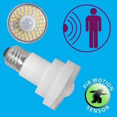 1x 4W LED Dusk Till Dawn PIR Motion Sensor Security Night Light Bulb ES E27 Lamp - Image 1 of 4