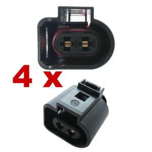 Connettore auto - AMP Tyco VAG 2-pin (4 x FEMALE) 1J0973722, 1J0 973 722 audi vw - Picture 1 of 3