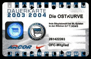 Ticket | Dauerkarte | 2003/04 | Hertha BSC Berlin | Bundesliga - Bild 1 von 1