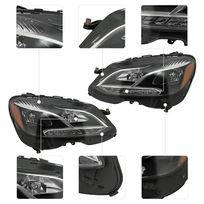For Mercedes Benz E-Class W212 2014-16 LED Headlights Headlamps Left&Right Side Foto 1 de 4