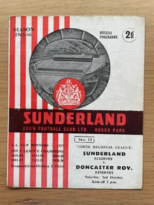 Sunderland Reserves v Doncaster Reserves 1965/66 - 2 Oct 1965 **NO WRITING** - Picture 1 of 3