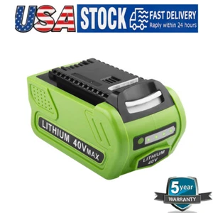 6.0Ah 40V Lithium Battery Tools for Greenworks 6000mAh G-MAX 29472 29462 29252 - Picture 1 of 8