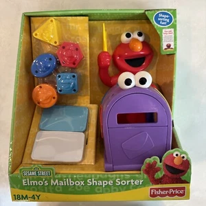 Fisher-Price Elmo’s Mailbox Shape Sorter Sesame Street 2008 NEW - Picture 1 of 6