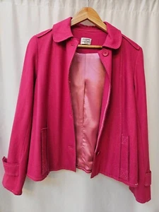 Blazer de lana rosa oscuro Philosophy di Alberta Ferretti EE. UU. 4 - Imagen 1 de 19