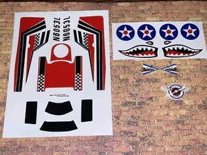 Cox EZ Flyers Cessna 150 Aerobat Decals / P-40 Warhawk With Flying Tiger Replica - Picture 1 of 1