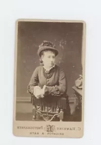 CDV FOTO EINER RAFFINIERTEN FRAU STUDIOFOTOGRAFIE 19. JAHRHUNDERT - Bild 1 von 2
