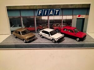 DIORAMA  Concessionario Fiat anni 80,  in scala 1/43