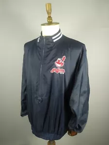 Cleveland Indians 1990s MLB Vintage Jacket Pro Player Men's Size 2XL - Picture 1 of 13
