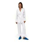 Sleeper Party Pajama Set Top With Feather Pants Womens Small White