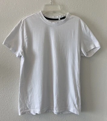 Camiseta Kangol branca logotipo lateral canguru manga curta tamanho básico pequeno - Imagem 1 de 4