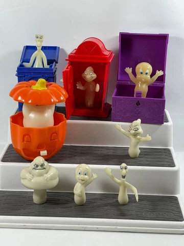 Lot of 8 Casper - Set of Glow in the dark figures - Harvey Comics 1997/2000 Cover