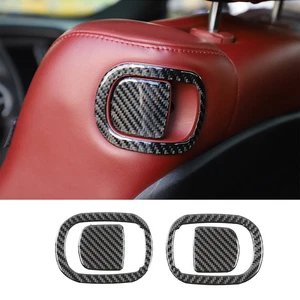 Carbon Fiber Seat Switch Panel Decorative Cover Fit for Dodge Challenger 2015-23 - Foto 1 di 9
