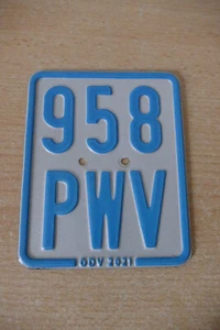 Moped Mofa Roller Nummernschild Kennzeichen für Sammler - Bild 1 von 2