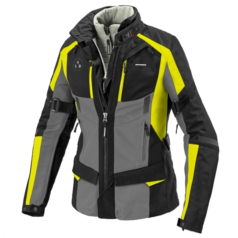 Spidi 4 Season Evo H2Out Women's Motorcycle Jacket 3 Layers Yellow - Image 1 of 1