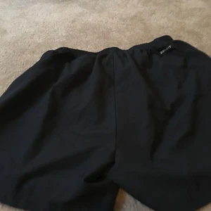 Nike Women's Black White Athletic Shorts Gym Walking Running Size Medium - Picture 1 of 6