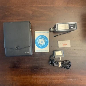 Vivitar Electronic Flash Model 180 With Charger Instructions And Case - Picture 1 of 9