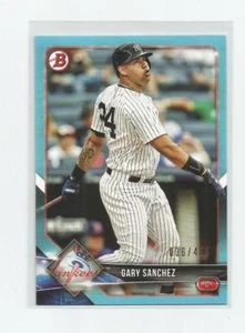 2018 Bowman GARY SANCHEZ Sky Blue 036/499 - Picture 1 of 1