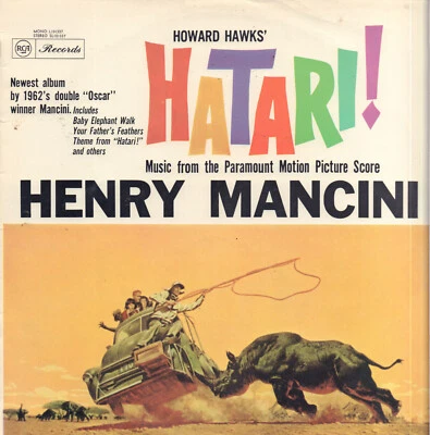 Henry Mancini - Hatari!, original 1960s stereo s/track LP, Aus - Image 1 of 4