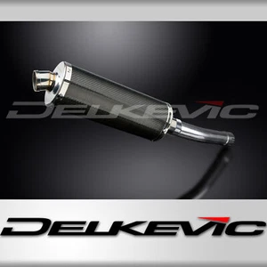 Suzuki GSX-R600 2001-2003 Delkevic Slip On 14" Oval Carbon Exhaust Muffler Kit - Bild 1 von 5