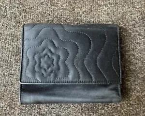 MONTBLANC Black Satin Fabric Leather Wallet - Picture 1 of 15