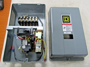 💥SQUARE D 30 AMP ENCLOSED LIGHTING CONTACTOR 110/120V COIL 600 VAC 8903LXG60 - Picture 1 of 16