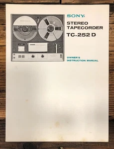 Sony TC-252D Tape Recorder Service Manual *Original* - Picture 1 of 1