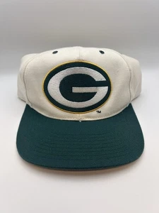 Vintage Green Bay Packers  Drew Pearson Blockhead Plain Logo SnapBack Hat - Picture 1 of 6
