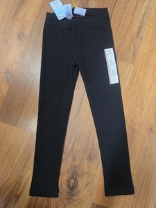 Cat & Jack Leggings Size 4/5 Black Ribbed 6486 - Picture 1 of 4
