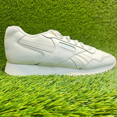 Reebok скольжения женщин размер 10 мел синий жемчуг ходьбы кожаные туфли кроссовки - Изображение 1 из 4