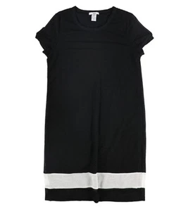 bar III Womens Textured Shirt Dress - Picture 1 of 5