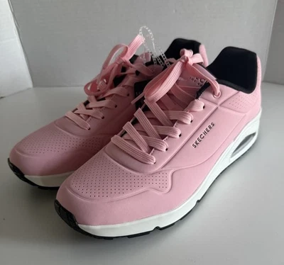 Zapatillas Skechers Uno-Stand On Air 52458 Espuma con Memoria Refrigerada por Aire, Rosa/Blanco, Nuevas Foto 1 de 4