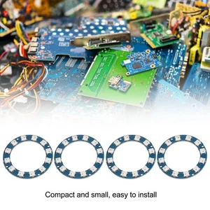 4PCS WS2812 5050 RGB Lamp Panel 12 Bit Smart Full Color High Brightness SHD GAW - Picture 1 of 12