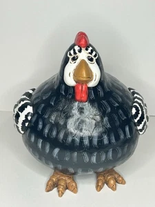 VINTAGE VICKI THOMAS 1997 ENESCO ROOSTER FOLK ART HAND PAINTED GOURD SIGNED - Picture 1 of 21