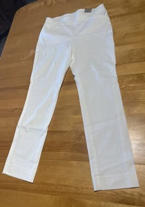Chico's Josie perfekte schmale lange Damenhose neu mit Etikett cremeweiß elfenbeinfarben perfekter Stretch - Bild 1 von 17