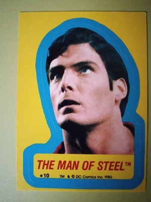 SUPERMAN II STICKER #10 - The Man of Steel  1980 - Image 1 of 2